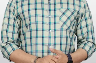 Men Regular Fit Checkered Spread Collar Formal Shirt